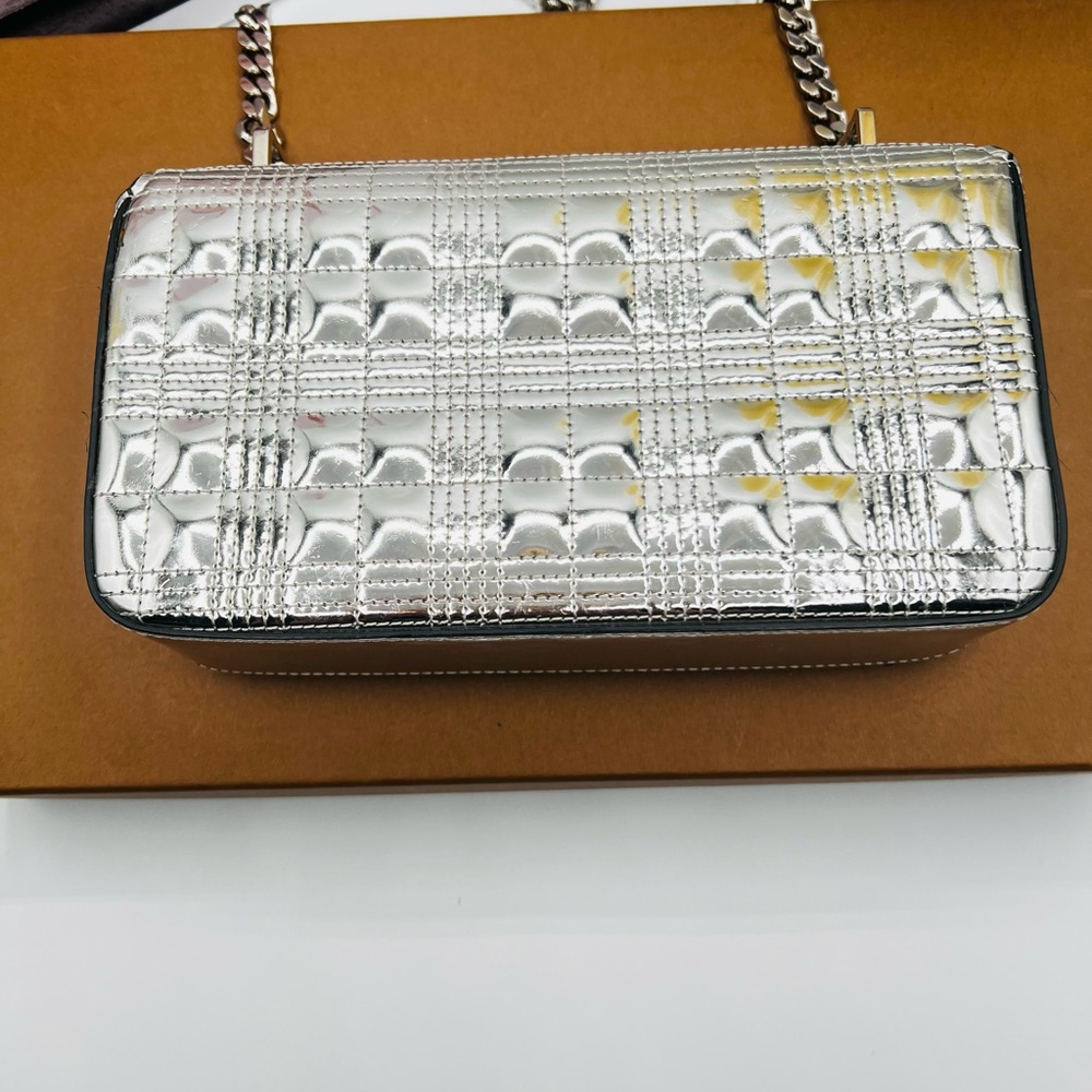 Burberry Lola Metallic Silver Bag - EUC - Picture 10 of 14